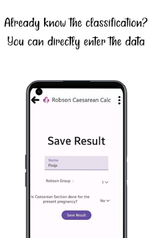 Robson Caesarean Calc Screenshot 3