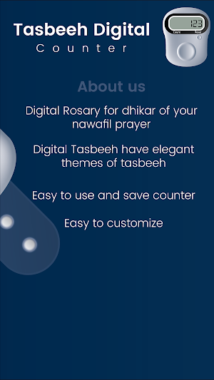 Digital Tasbeeh Tally Counter Screenshot 1