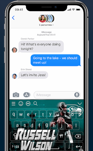Russell Wilson Keyboard Theme NFL 2021 For Fans Screenshot 1
