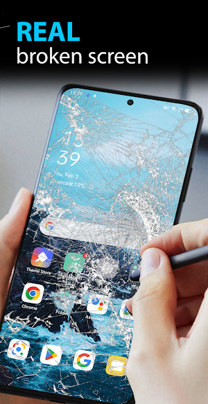 Broken Screen Wallpaper Prank Screenshot 1