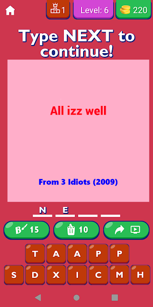 Bollywood Famous Dialogues App Screenshot 0