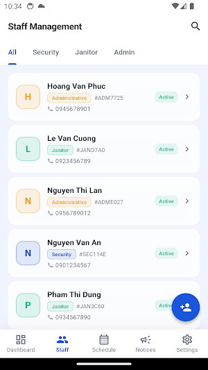 School Staff Manager Screenshot 1