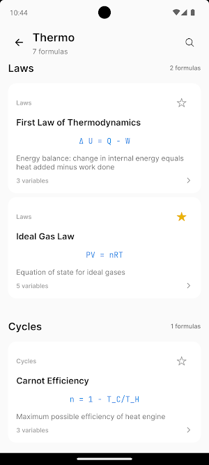 EngiRef - Engineering Formulas Screenshot 3