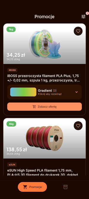 Szpuler — okazje na filamenty Screenshot 0