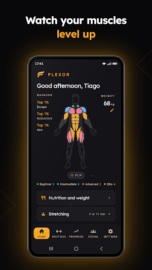 Flexor: Gym Workouts with AI Screenshot 0