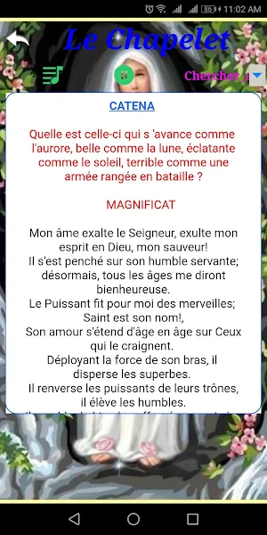 Chapelet et le Rosaire. Screenshot 2