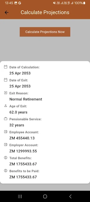 Mukuba Pensions App Screenshot 1