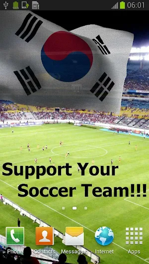 South Korea Flag Live Wallpaper Screenshot 0