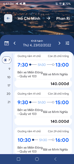 Nhà xe Minh Nghĩa Screenshot 2