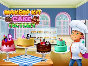 Makeup Kit Cake Factory: Cosmetic Cupcake Maker Screenshot 0