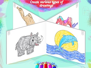 Coloring And Learning Animals - Drawing Book Screenshot 3