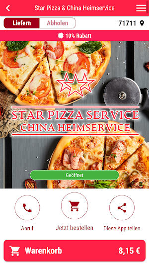 Star Pizza & China Heimservice Screenshot 0
