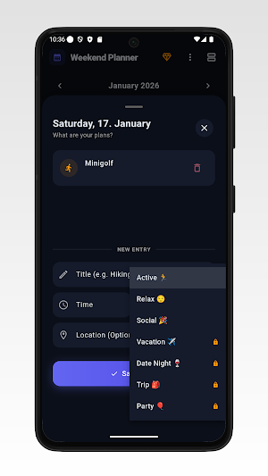 Weekend Planner Screenshot 3