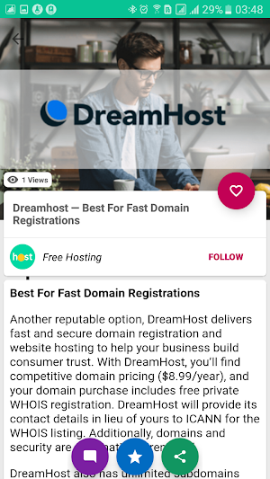 Free Web Hosting Screenshot 2