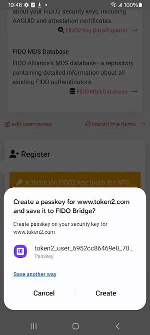 Authnkey - FIDO Bridge Screenshot 3