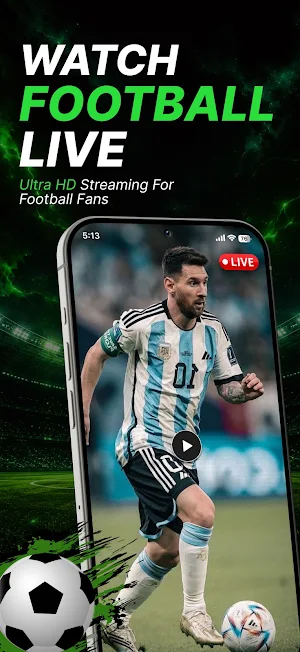 Live Football TV HD Streaming Screenshot 1