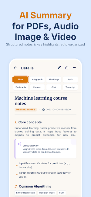 PrimeNote: AI Study Note Taker Screenshot 1