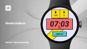 Neobrutalism - watch face Screenshot 0