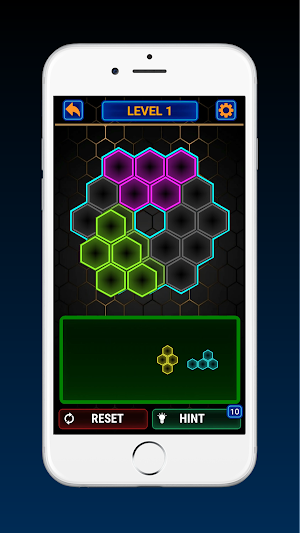 Glow Block! Hexa Puzzle Inlay Screenshot 0