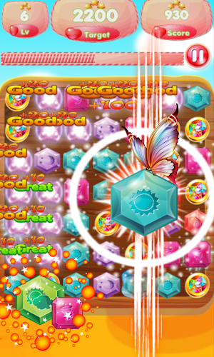 New Jewel Butterfly Free Game! Screenshot 1