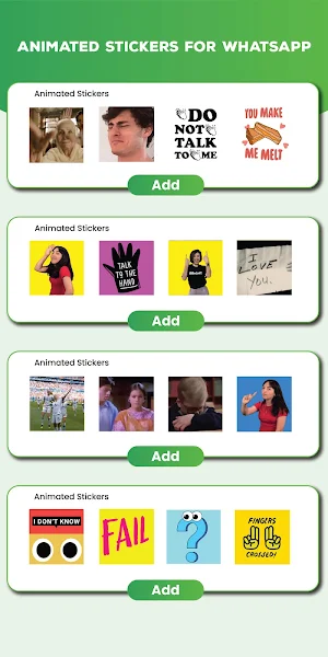 Animated Stickers for Whatsapp - WAStickersApp Screenshot 1