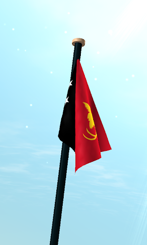 Papua New Guinea Flag 3D Screenshot 2