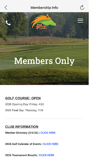 Fox Valley Golf Club Screenshot 1