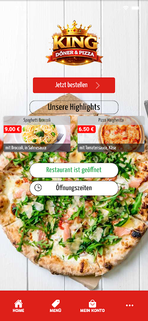 King Döner & Pizza Online Screenshot 0