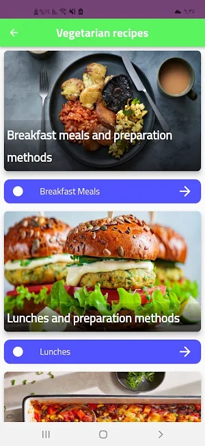 Vegetarian Recipes Screenshot 0