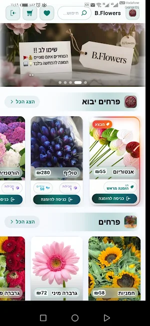 B.Flowers — פרחי בייקר Screenshot 0