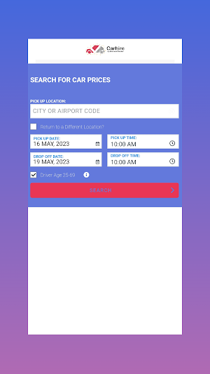 Car Hire: Cheap Car Rental Screenshot 1