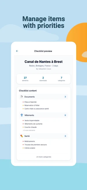 AI Travel Checklist Screenshot 3