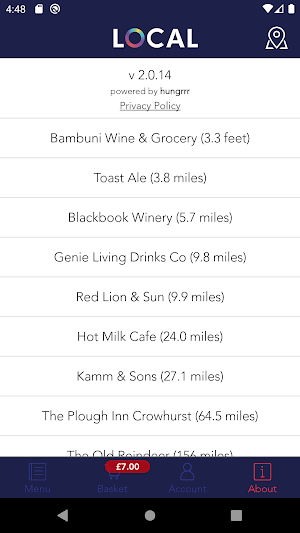 LOCAL Food & Drink Delivered Screenshot 3