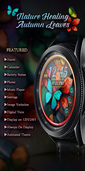 Healing AutumnLeaves_Watchface Screenshot 2