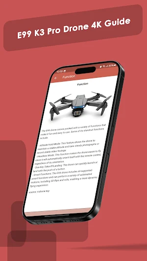 E99 K3 Pro Drone 4K Guide Screenshot 3