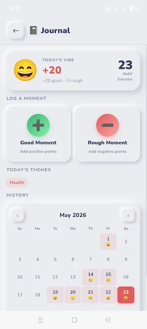 Vibe Diary Screenshot 1