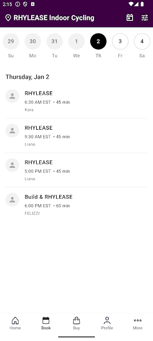 RHYLEASE Indoor Cycling Screenshot 1