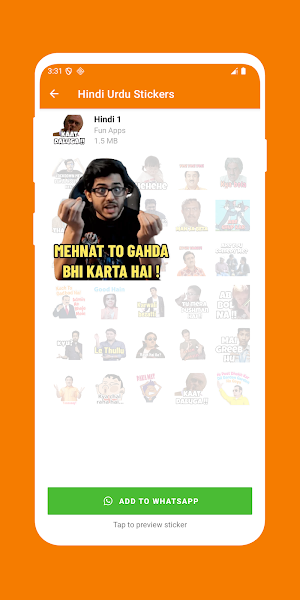 Hindi Urdu Stickers Screenshot 3