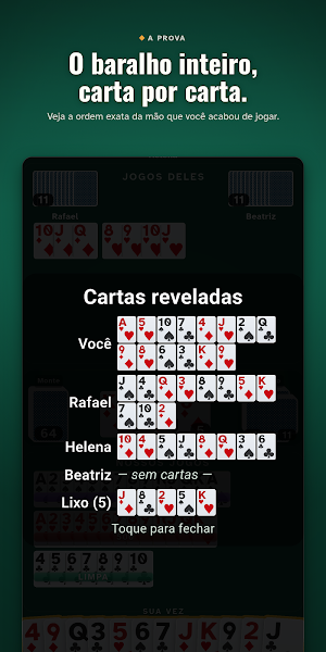 Buraco Canastra e Tranca Screenshot 3