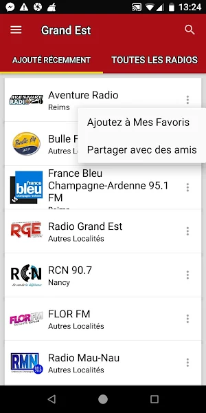 Stations Radio de Grand Est -  Screenshot 1