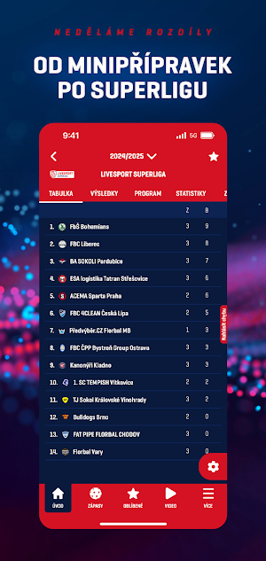 Český florbal Screenshot 1