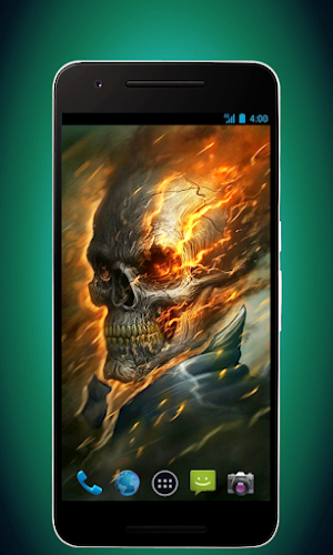 Skull Wallpapers - Fire Version Screenshot 1