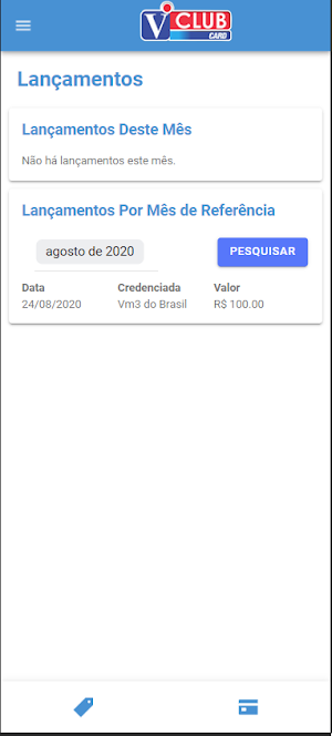 V Club Card Screenshot 3