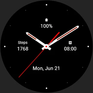 Black Z Analogue Watch Face Screenshot 3