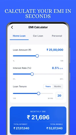 EMI & SIP Calculator Screenshot 1