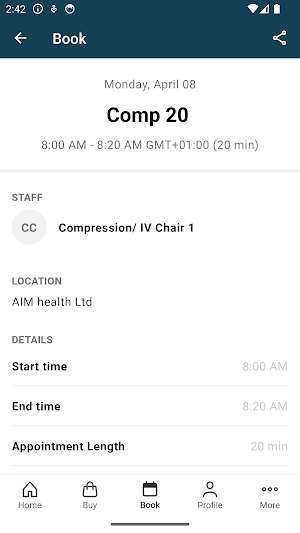AIM Health Hoylake Screenshot 2
