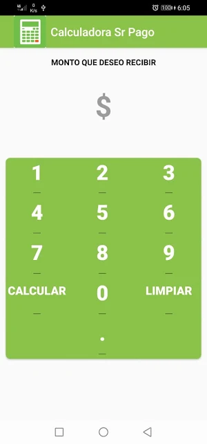 Calculadora Sr Pago Screenshot 0