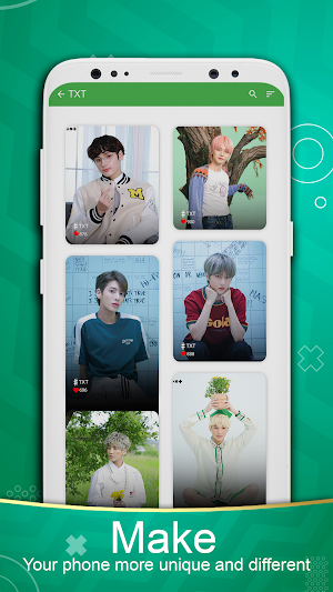 Material Kpop TXT Wallpaper Screenshot 1