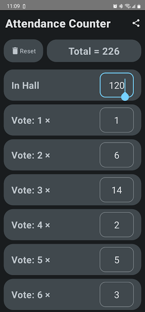 Attendance Calculator Screenshot 1