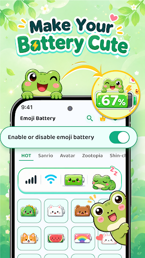 Emoji Battery: Icons & Pets Screenshot 0
